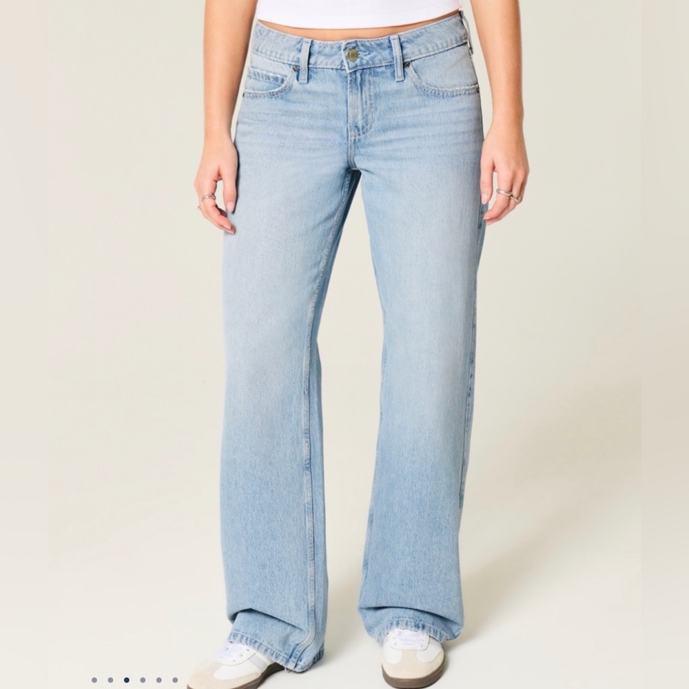 Hollister Light Blue Flare & Wide Leg Jeans